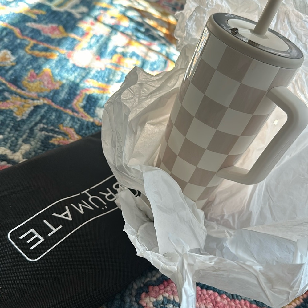 Krista Horton x BrüMate 40 oz checkered era